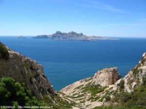 vue sur l'ile riou