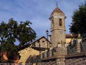 l'église et clocher octogonal de rimplas