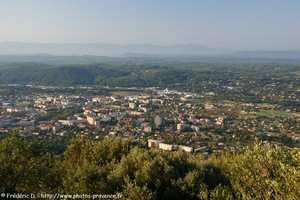 vue sur Draguignan depuis le Malmont