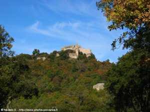 ruines du château médiéval de forcalqueiret