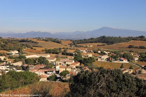 le mont Ventoux depuis Châteauneuf-du-Pape