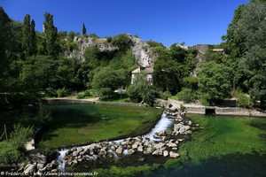 la sorgue à Fontaine de Vaucluse