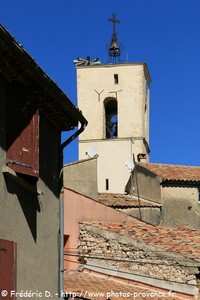 la tour de l'horloge de la Bastide-des-Jourdans