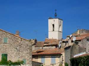 la tour de l'horloge de la bastide-des-jourdans