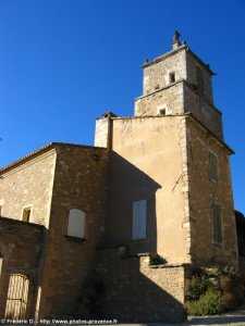 la tour de l'horloge de maubec