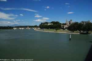 vue depuis le pont daladier d'Avignon