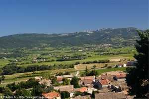 les dentelles de montmirail vues depuis rasteau