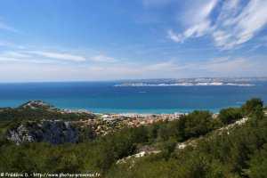 le mont rose vu depuis Marseilleveyre
