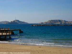 plage des catalans face au frioul