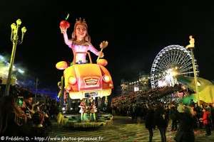 carnavalesque illuminé à Nice