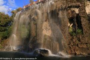 la cascade du château à Nice