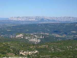vue sur la route du col de l'espigoulier