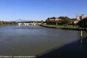 vue depuis le pont daladier d'Avignon