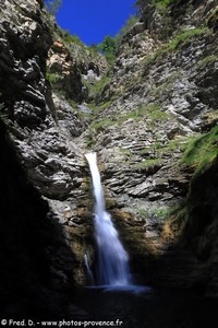 cascade de la Lance &agrave; Colmars-les-Alpes