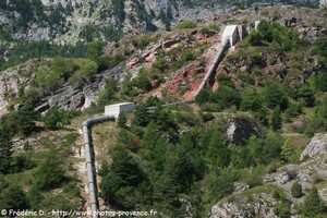conduite de la centrale hydraulique de Champcella