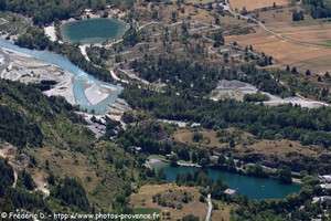 lac de la roche-de-rame, la Durance et le lac de Champcella