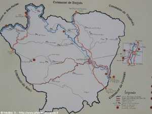plan de la commune de chateauvert