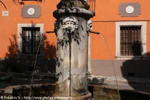 la fontaine des 4 saisons de Méounes