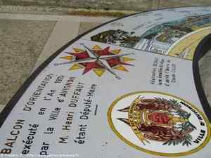 table d'orientation du rocher des Doms