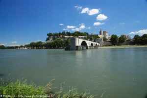 vue depuis l'ile de la Barthelasse