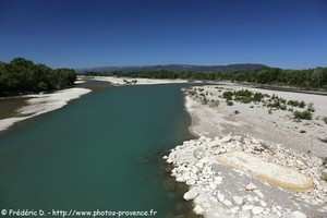 la Durance depuis le pont de Cadenet