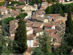 vue depuis le site du château de Cadenet