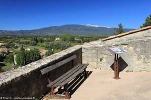 le Mont Ventoux vu depuis Mormoiron