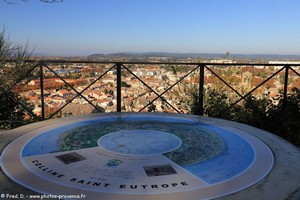 table d'orientation sur la colline Saint-Eutrope