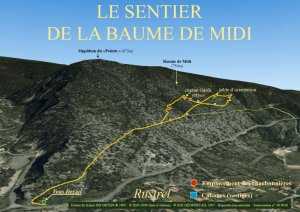 le sentier de la Baume de Midi