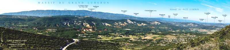 table d'orientation de la Baume de Midi