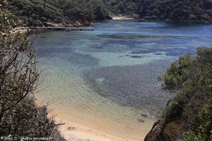 plage de la Palud sur l'&icirc;le de Port-Cros