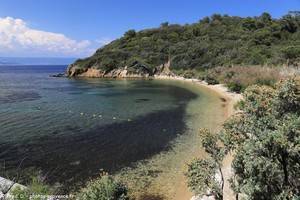 plage de la Palud sur l'&icirc;le de Port-Cros