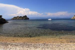 plage de la Palud sur l'&icirc;le de Port-Cros