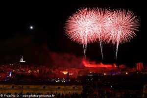 feu d'artifice &agrave; Marseille