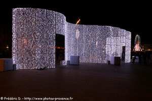 illuminations de Marseille &agrave; No&euml;l