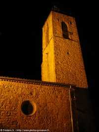 l'&eacute;lise de Pourri&egrave;res la nuit